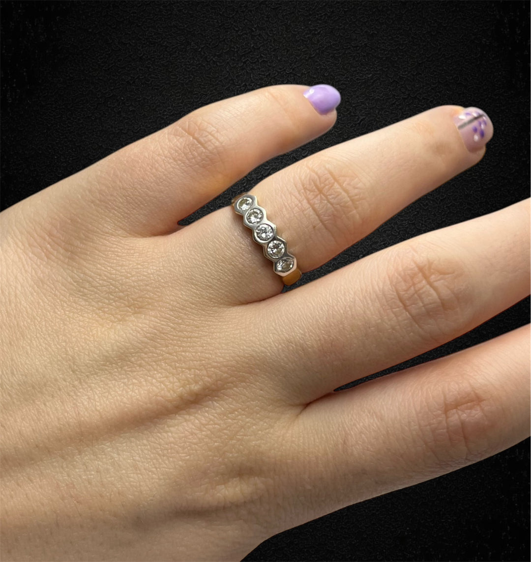 Riviere in Oro Bianco e Giallo con Diamanti