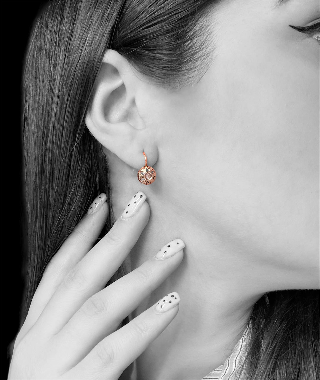 Orecchini al Lobo con Diamanti – Primo Novecento