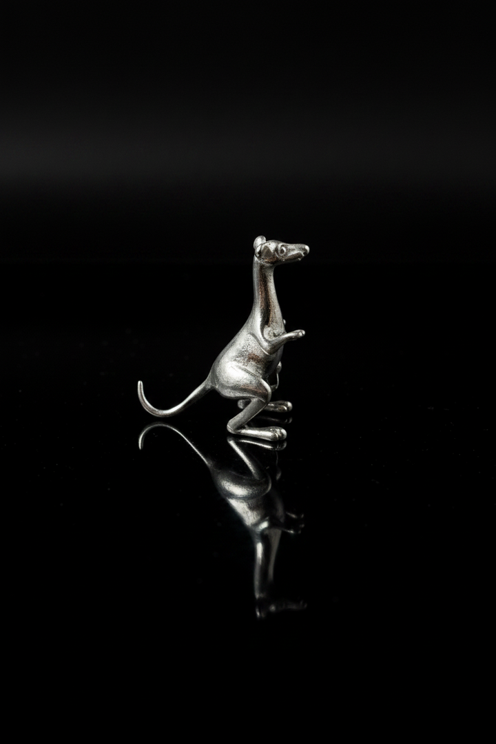 Sterling Silver Standing Kangaroo