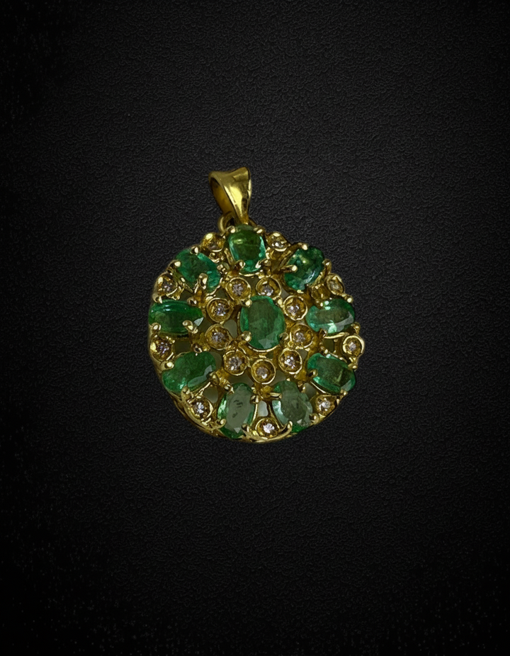 Ciondolo Smeraldi e Diamanti
