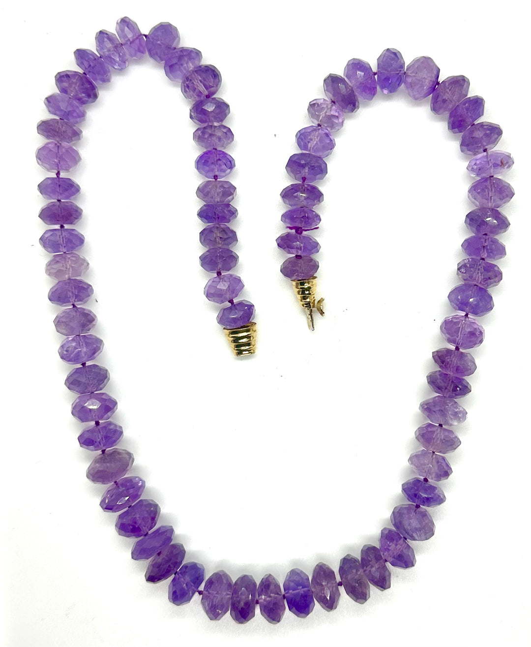Collana con ametiste sfaccettate, anni '70