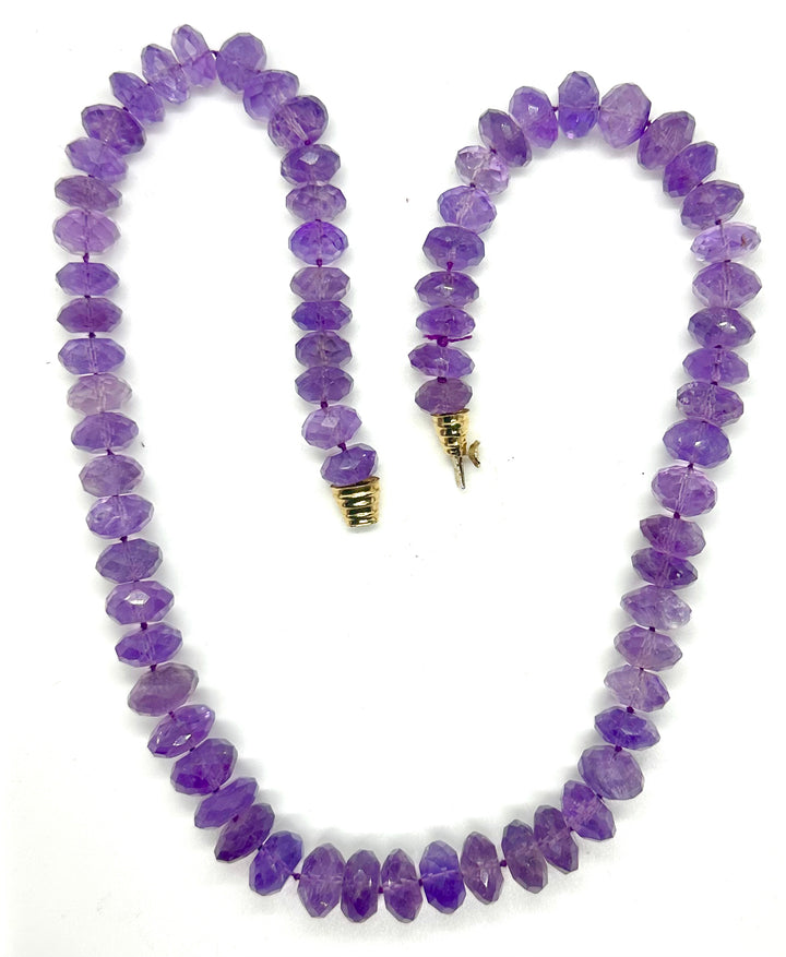 Collana con ametiste sfaccettate, anni '70