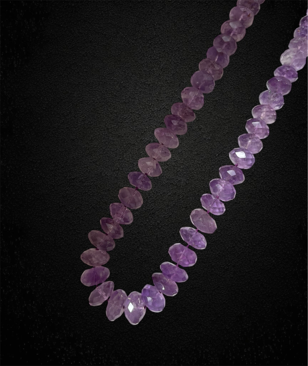 Collana con ametiste sfaccettate, anni '70