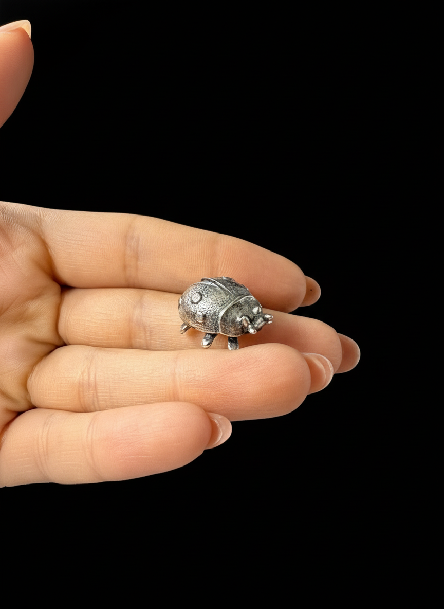 Coccinella in Argento 925