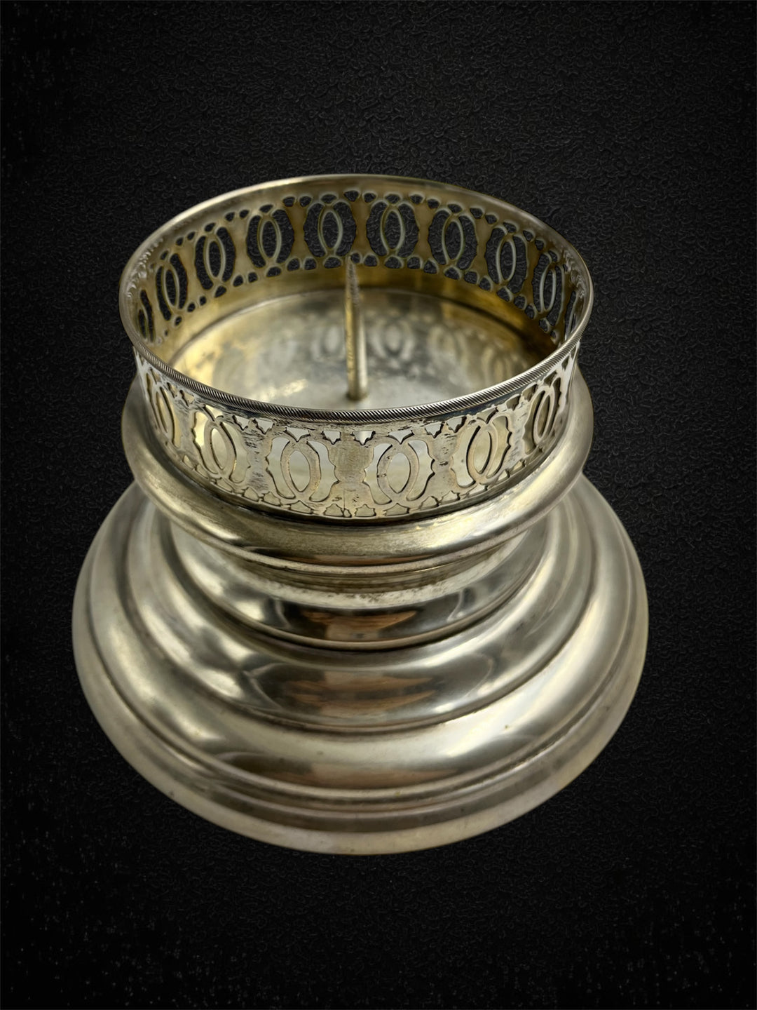 Ricci & C., Portacero in argento, Italia circa 1940