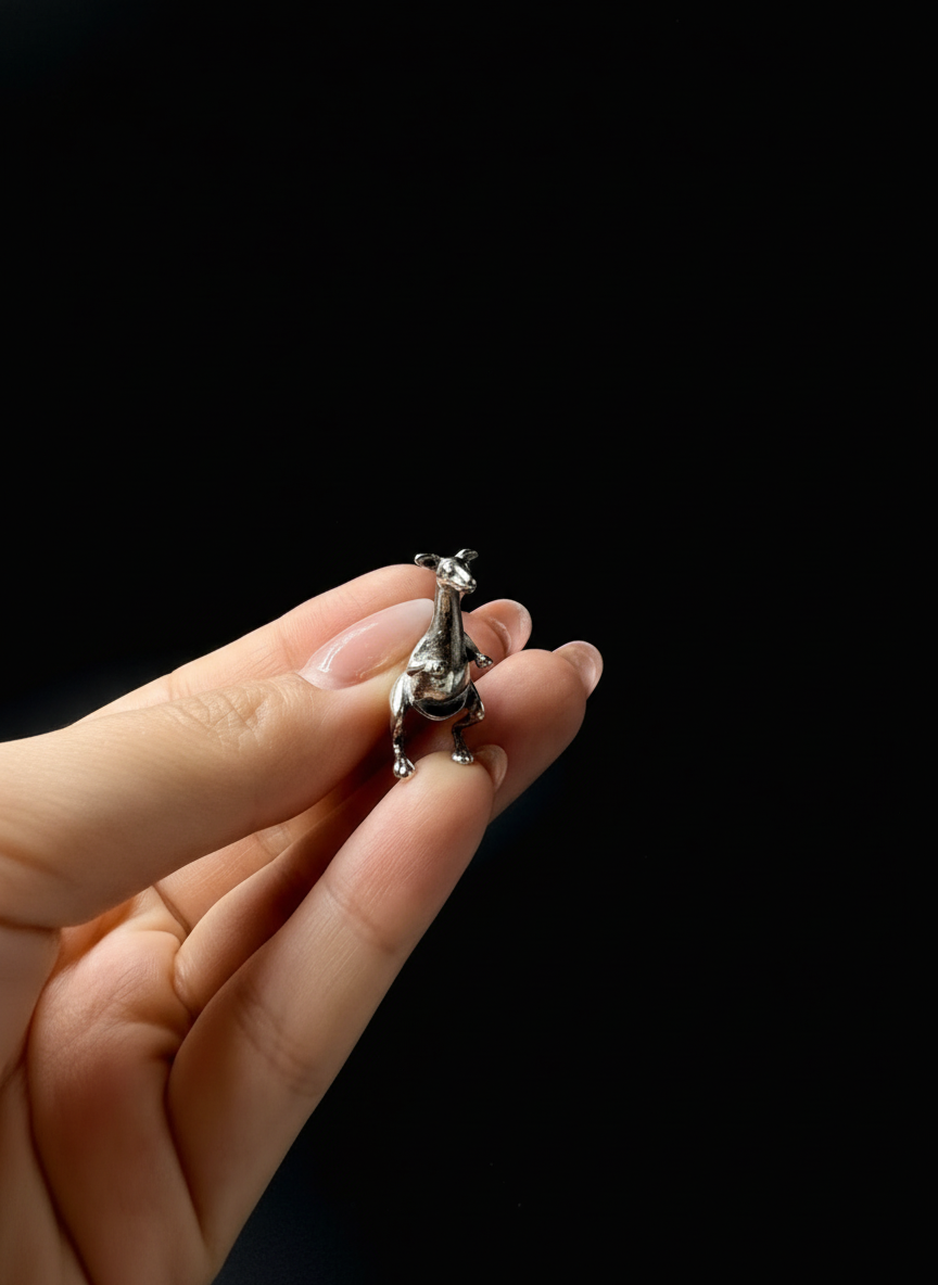 Canguro in Piedi in Argento 925