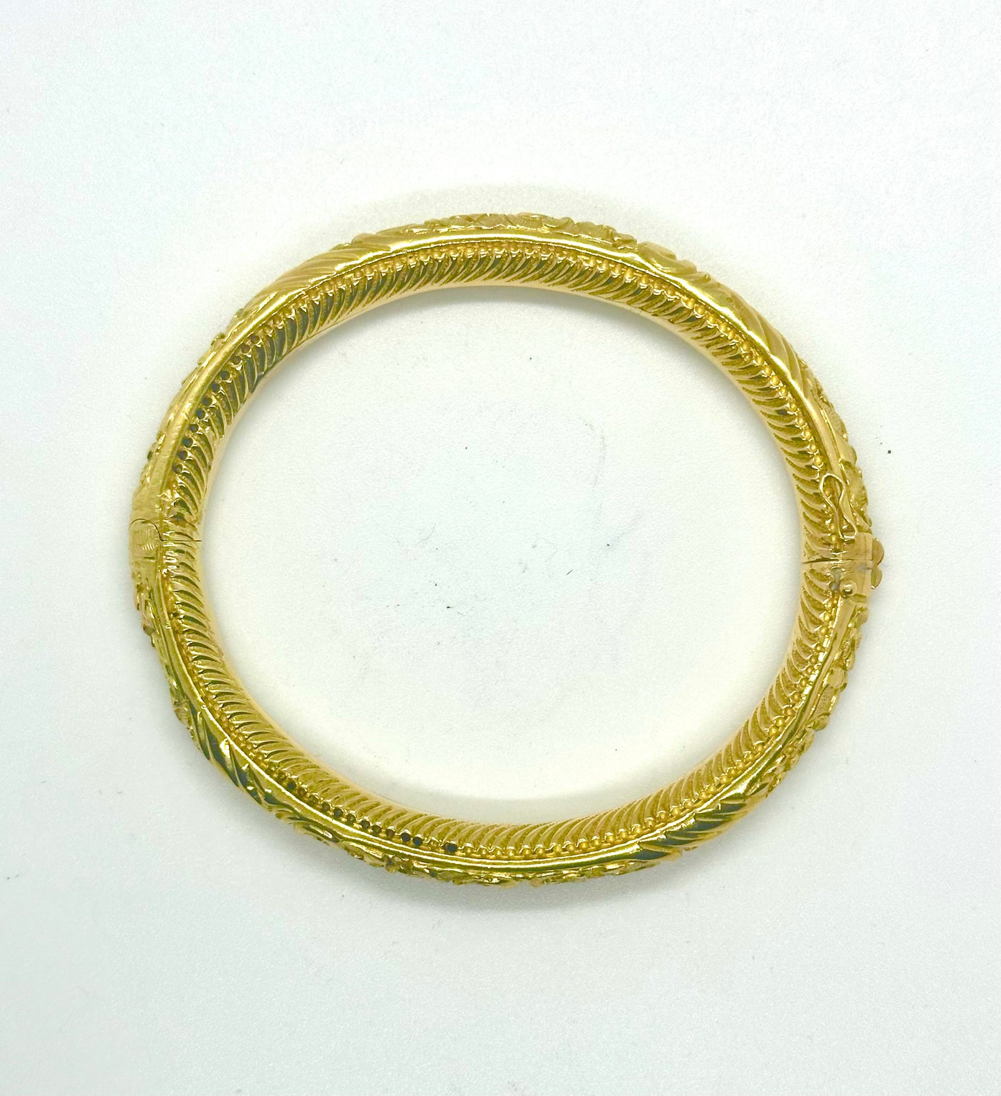 Bracciale d’epoca in oro 18K realizzato a canna vuota, primi del '900