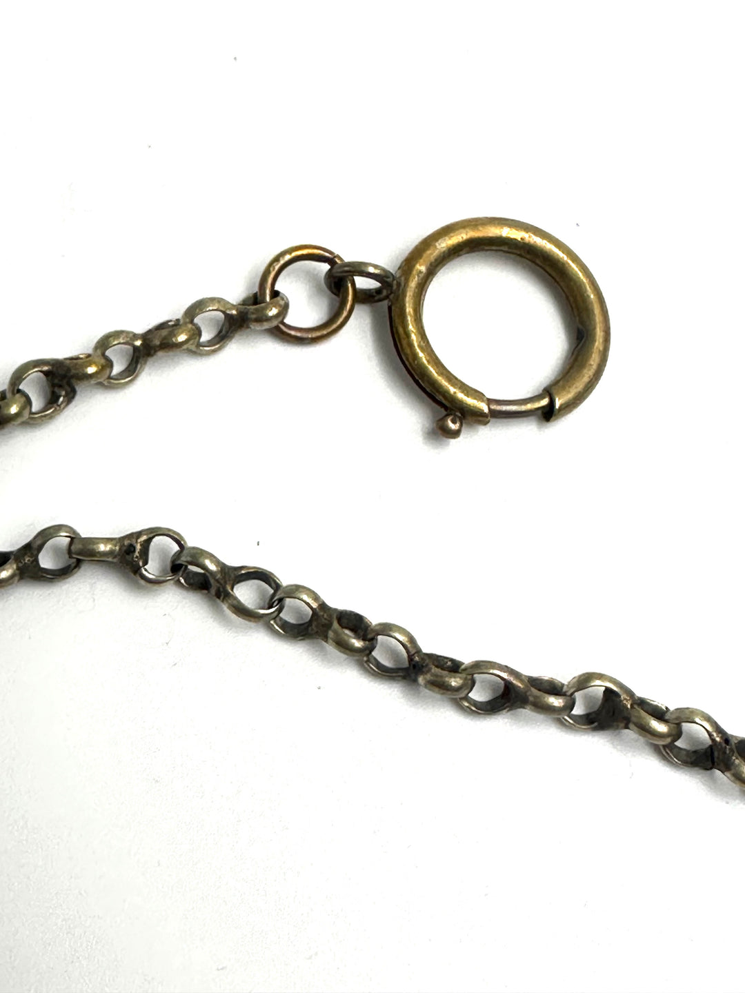 Catena in argento con ferro cavallo, primi '900.