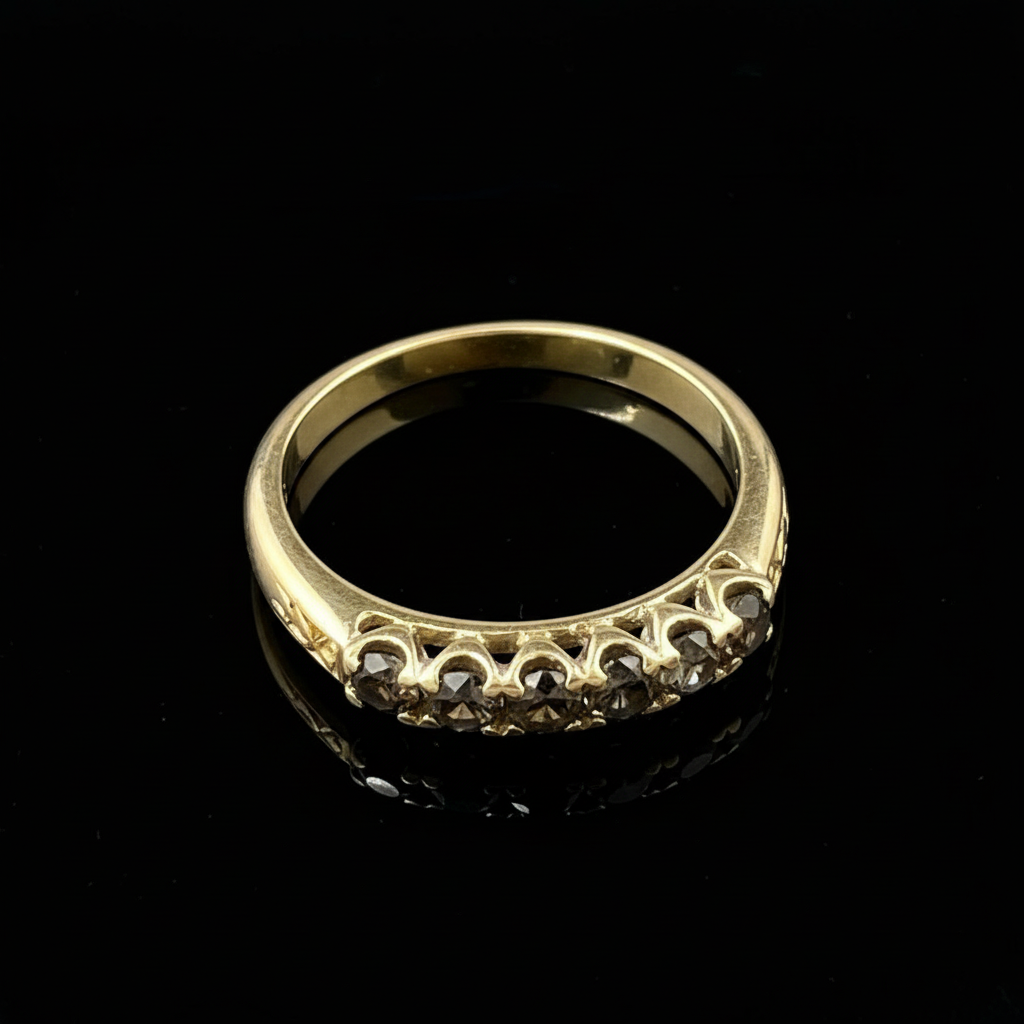 Anello Riviere in Oro Bianco