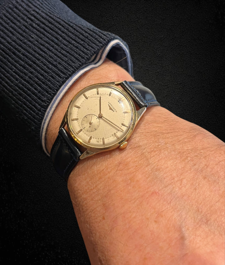 Longines anni '50, cassa oro, cal. 23Z, referenza 6667