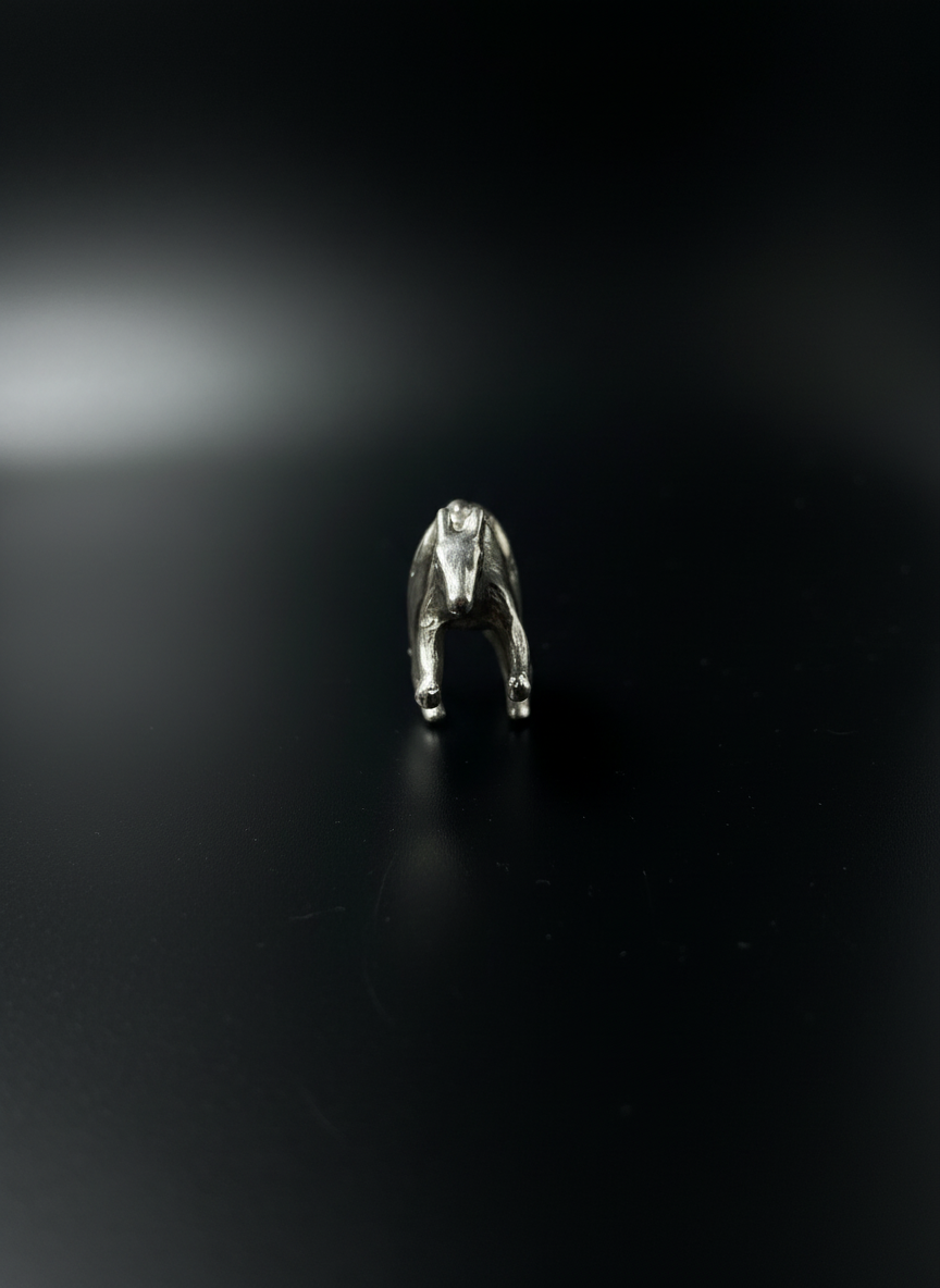 Canguro in Corsa, in Argento 925