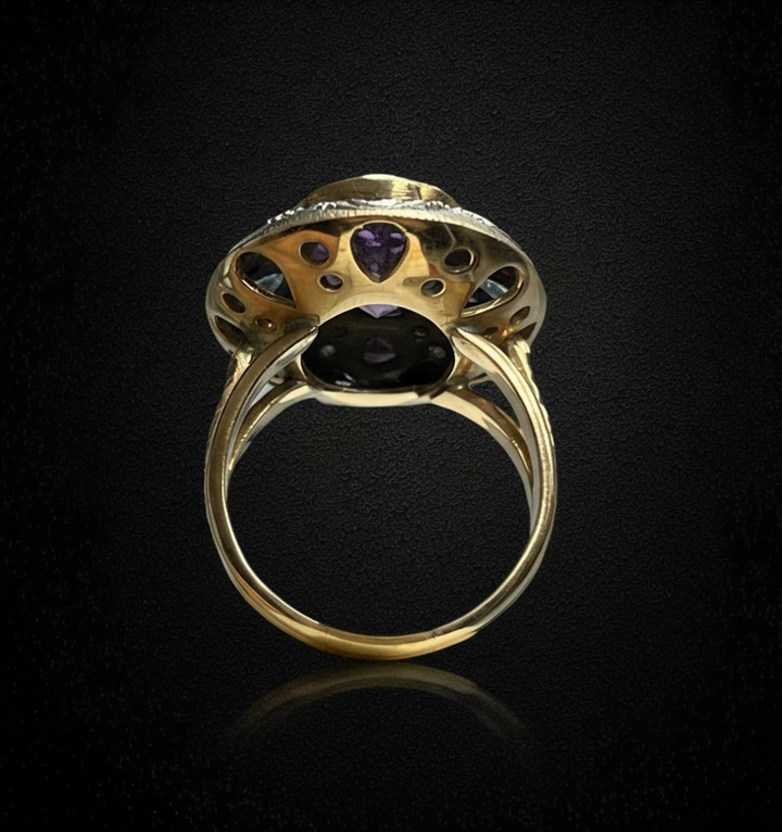 Anello Artistico con Pietre Multicolori