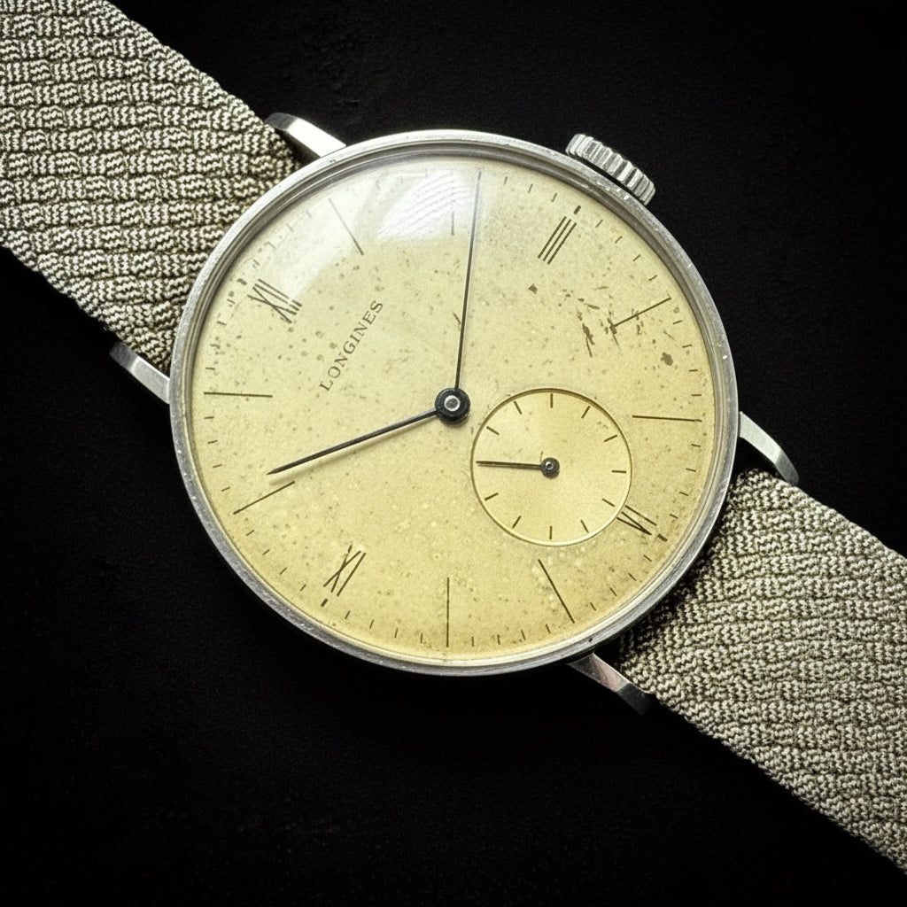 Longines anni ’30 – Acciaio, Carica Manuale