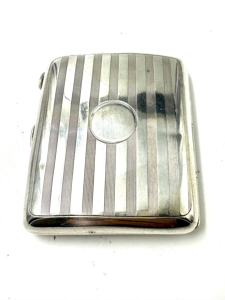 Portasigarette in argento sterling, Birmingham 1915