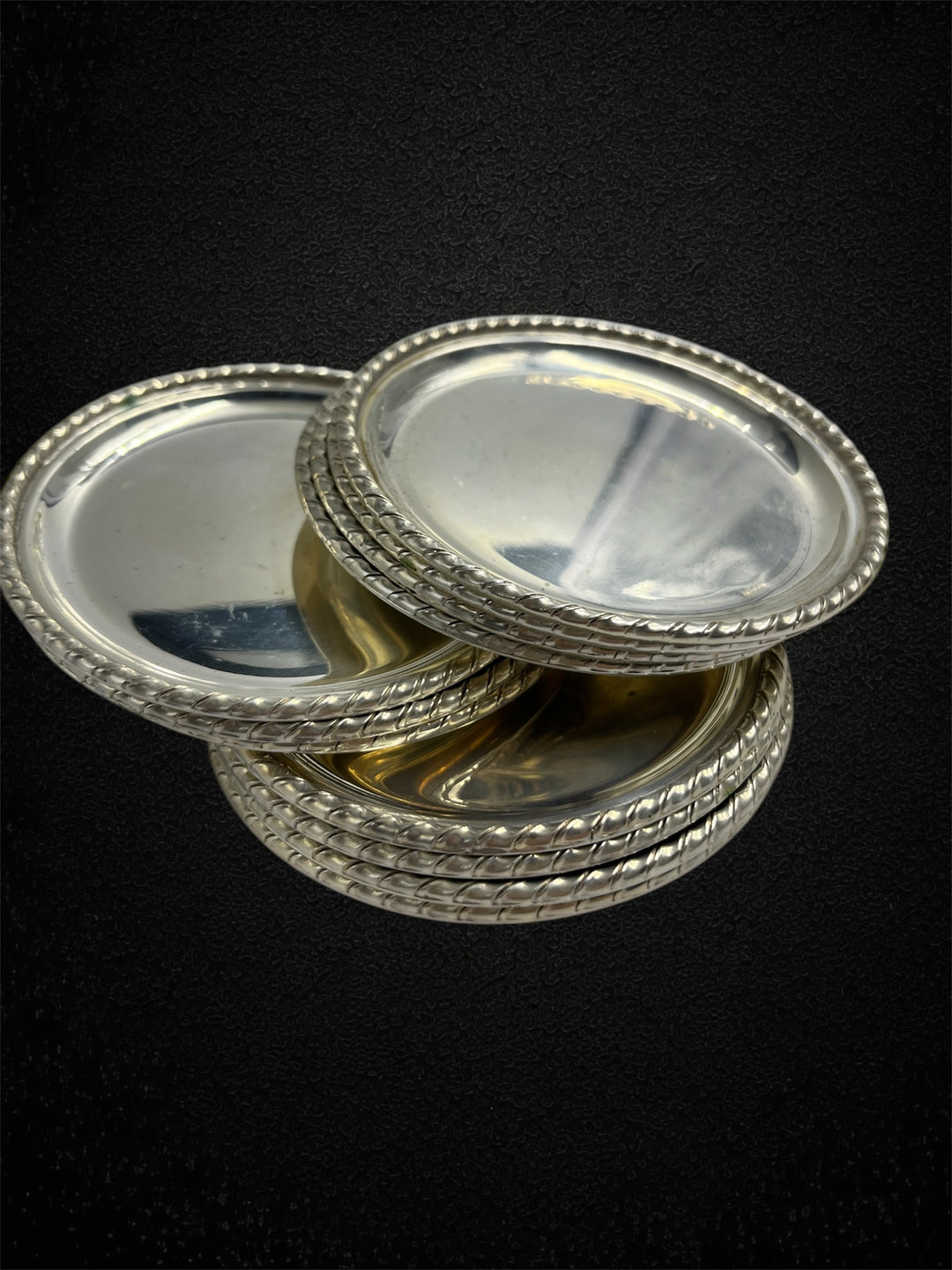 Set di 12 sottobicchieri in argento, stile San Marco