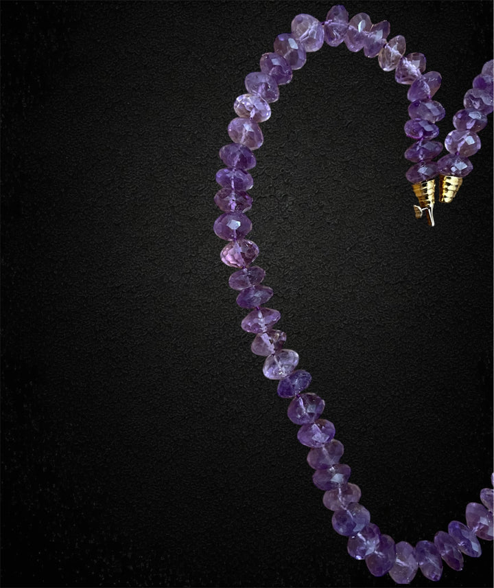 Collana con ametiste sfaccettate, anni '70