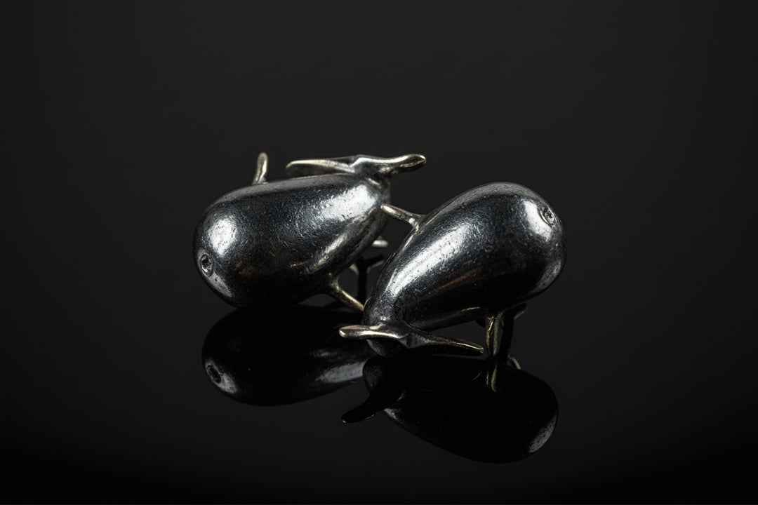 Coppia di Balene in Argento– Saturno, Arezzo