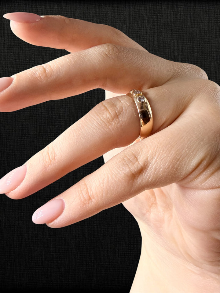 Anello Fascia Bombata Trilogy