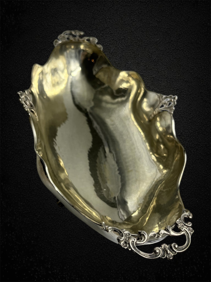 Portafrutta in argento, Massimo Milanese, circa 1950