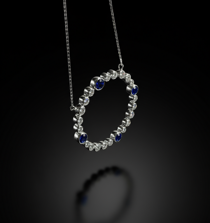 Pendente Diamanti e Zaffiri, Anni '40