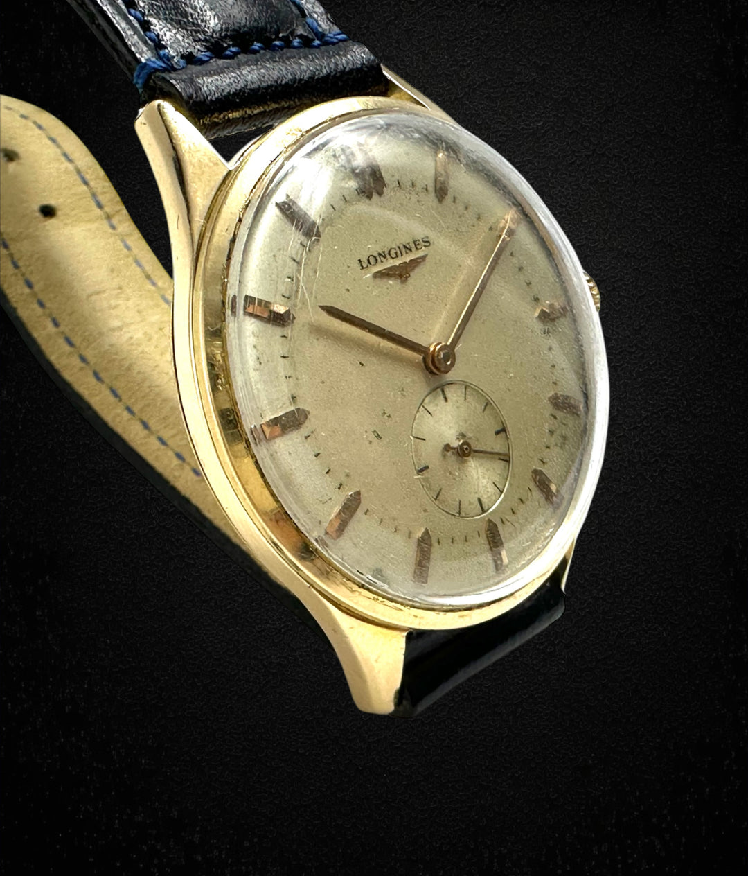 Longines anni '50, cassa oro, cal. 23Z, referenza 6667