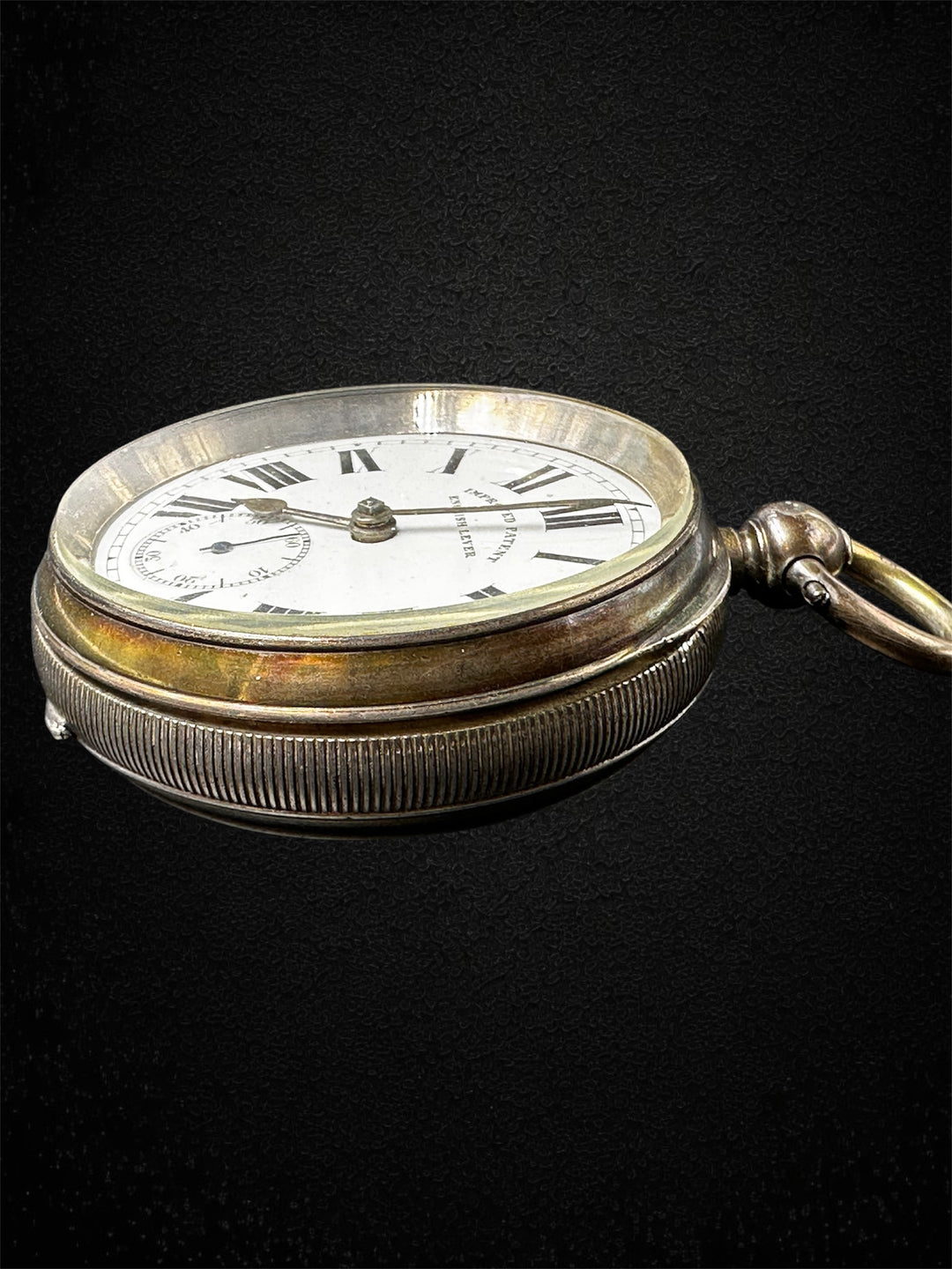 Orologio da tasca English Laver – Cassa in argento Chester 1908 – Movimento dorato (Copia)