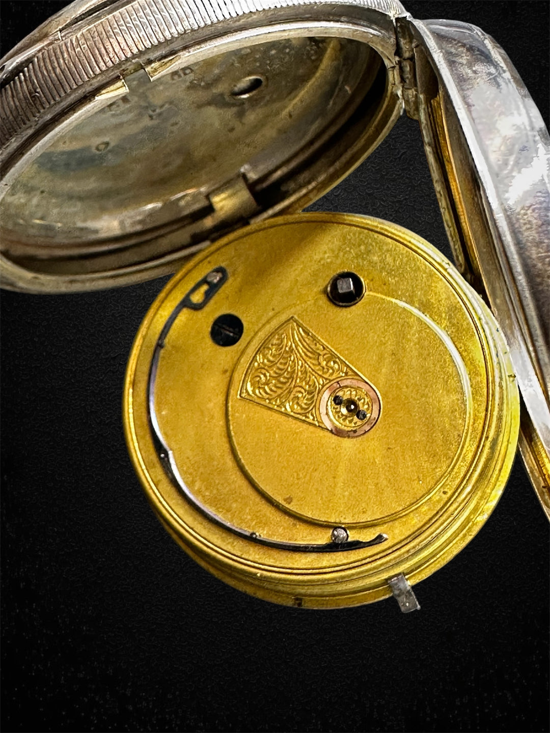 Orologio da tasca English Laver – Cassa in argento Chester 1908 – Movimento dorato (Copia)