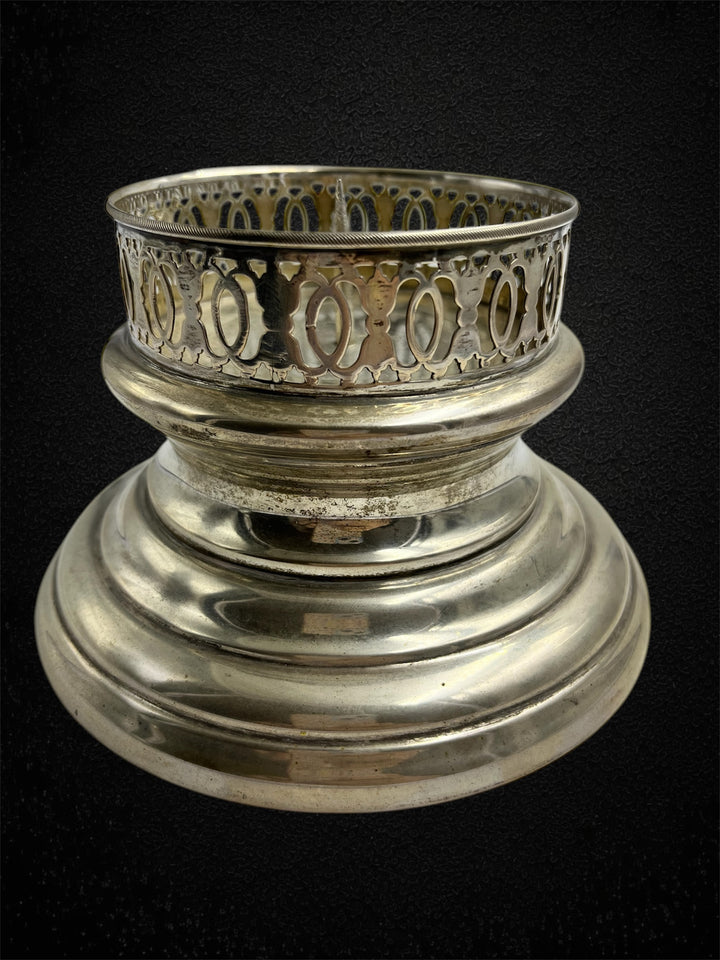 Ricci & C., Portacero in argento, Italia circa 1940