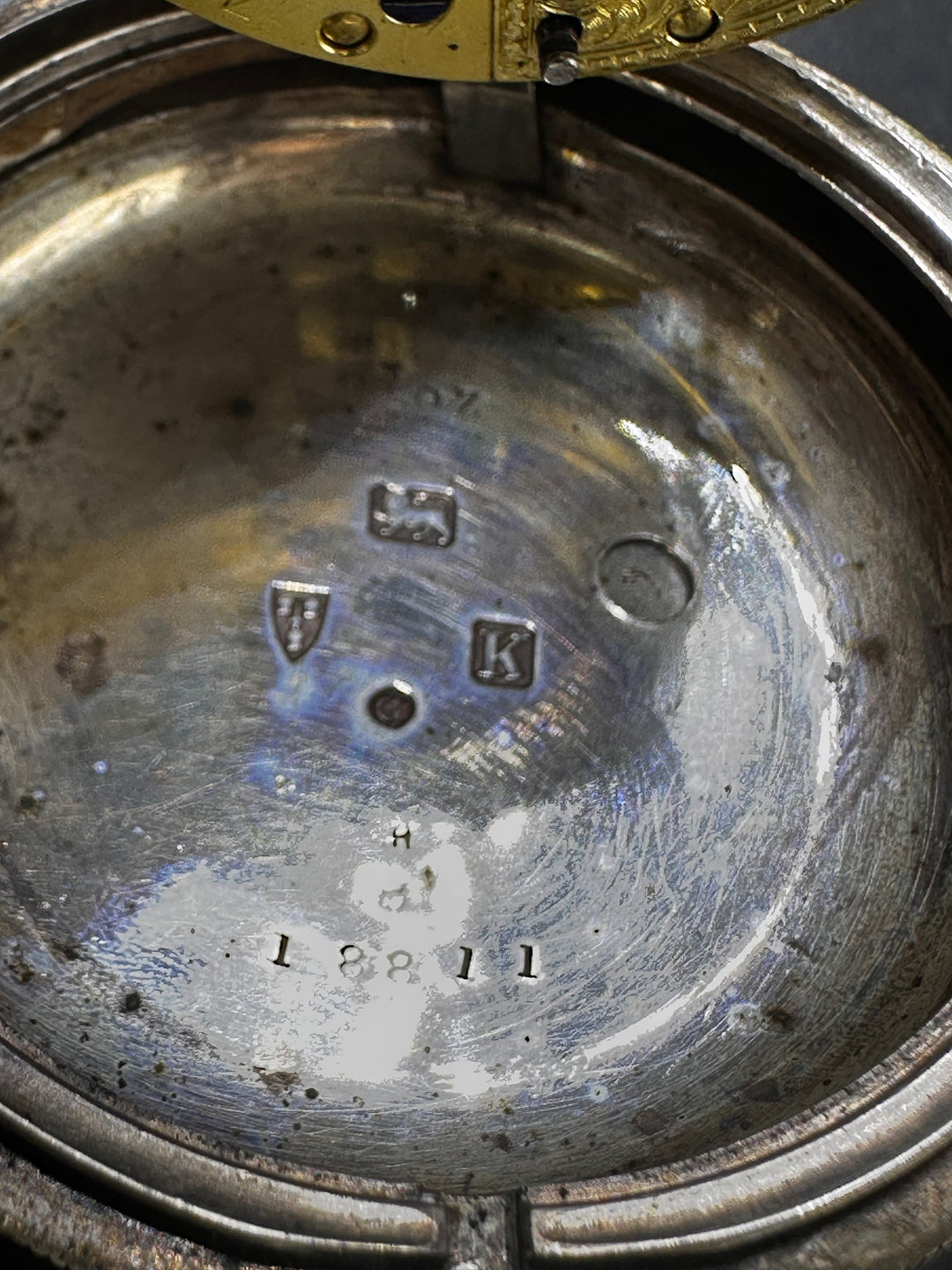 Orologio da tasca in argento – B. Eynon, Narberth – Cassa Chester 1806