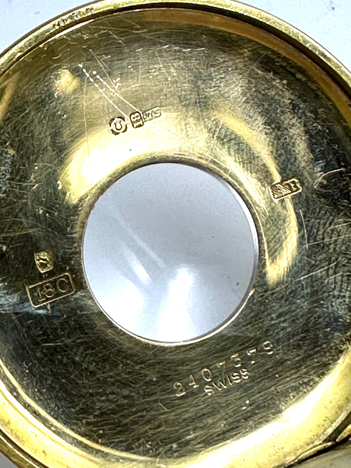 Orologio inglese "occhio di bue" in argento