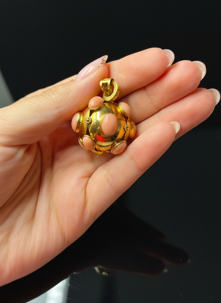 Ciondolo “Mina” con Corallo Rosa