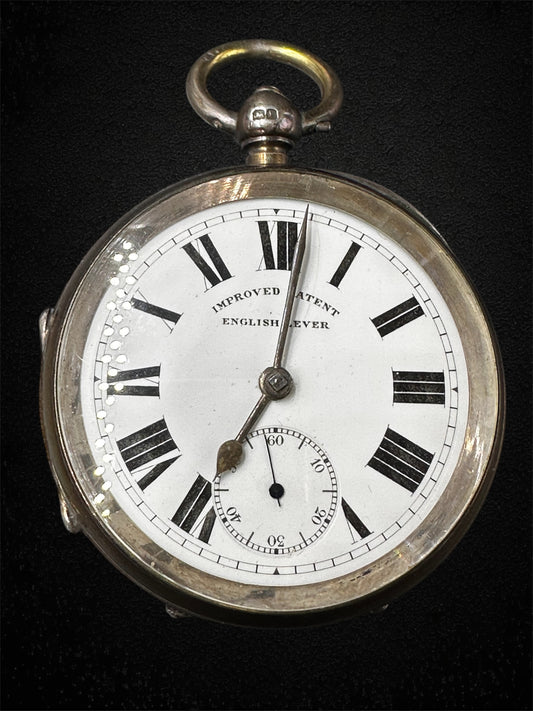 Orologio da tasca English Laver – Cassa in argento Chester 1908 – Movimento dorato (Copia)