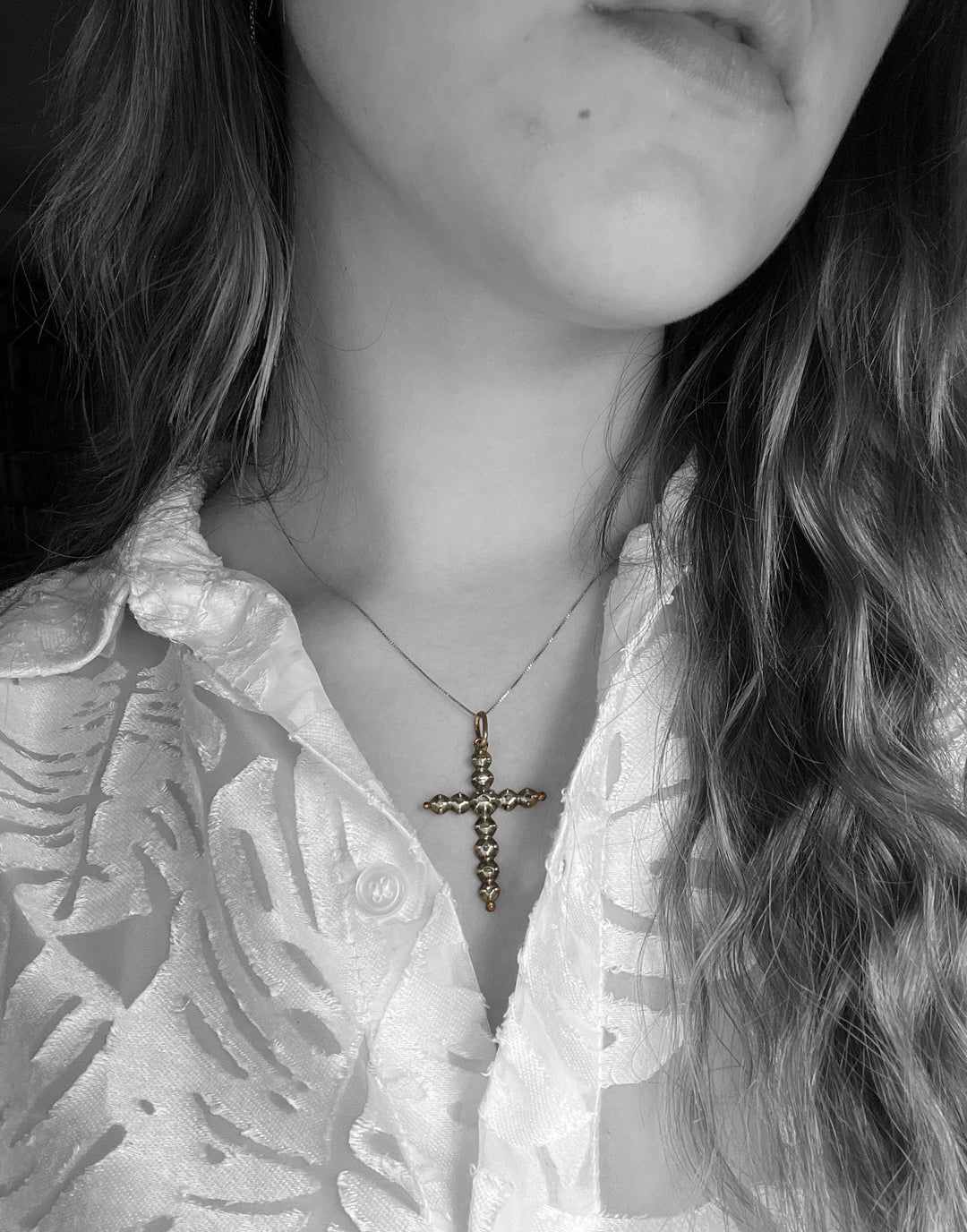 Croce di Stile Gotico con Diamanti a “Rosa”, XVIII secolo.