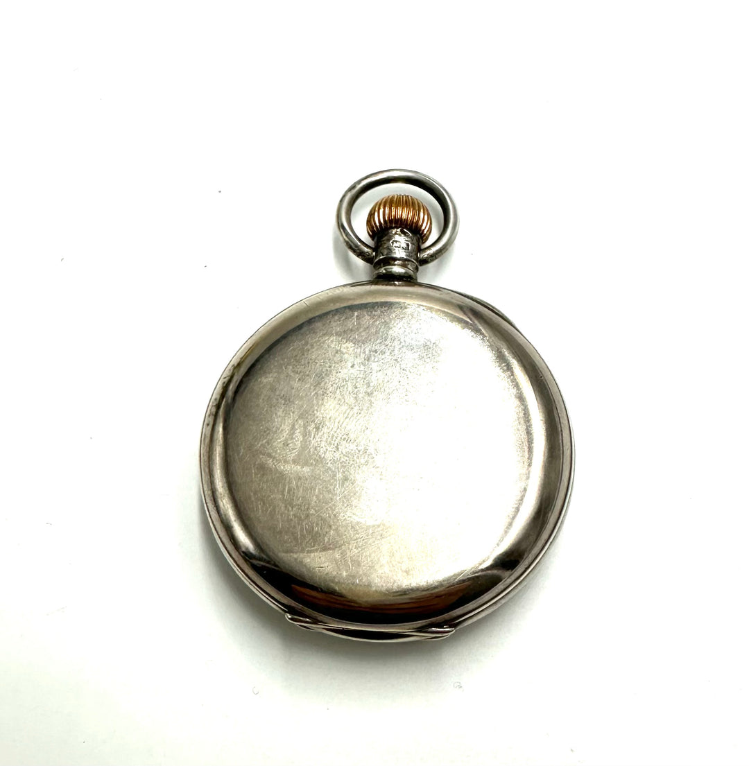 Orologio inglese "occhio di bue" in argento