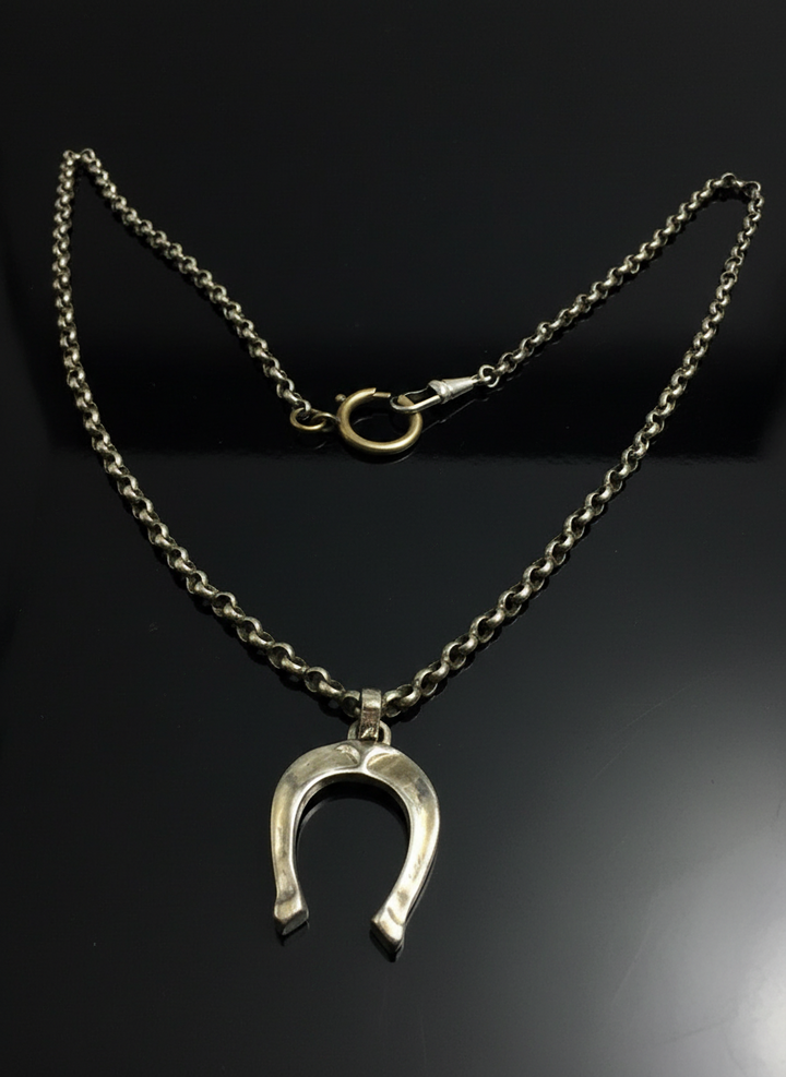 Catena in Argento con Ferro di Cavallo