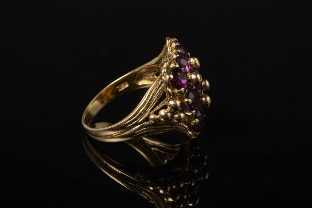 Anello con Granati Rodolite