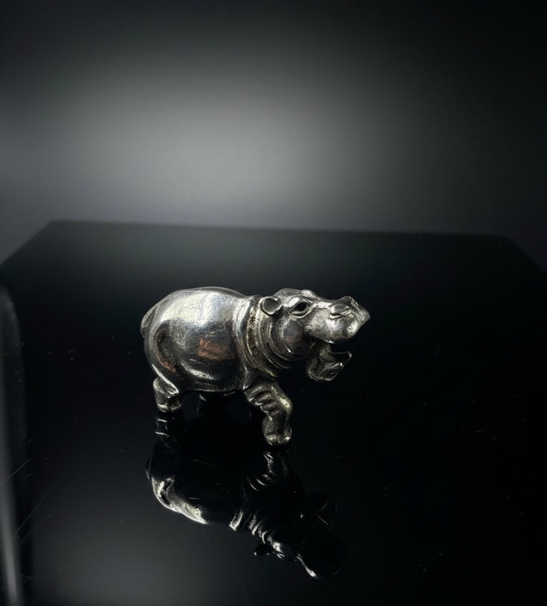 Ippopotamo in Argento 925