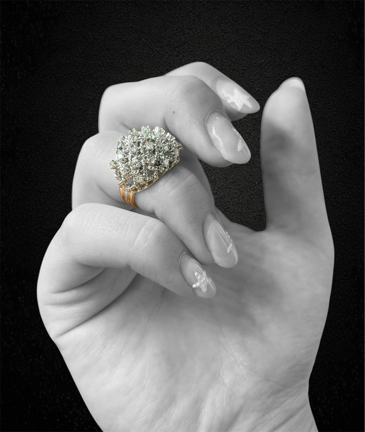 Anello Intrecciato con Diamanti, Anni ’50