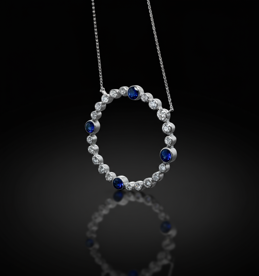 Pendente Diamanti e Zaffiri, Anni '40