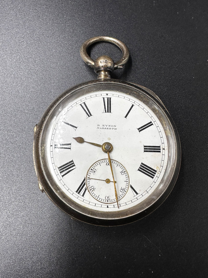 Orologio da tasca in argento – B. Eynon, Narberth – Cassa Chester 1806