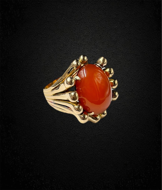 Anello cornucopia con corniola, Anni ’40