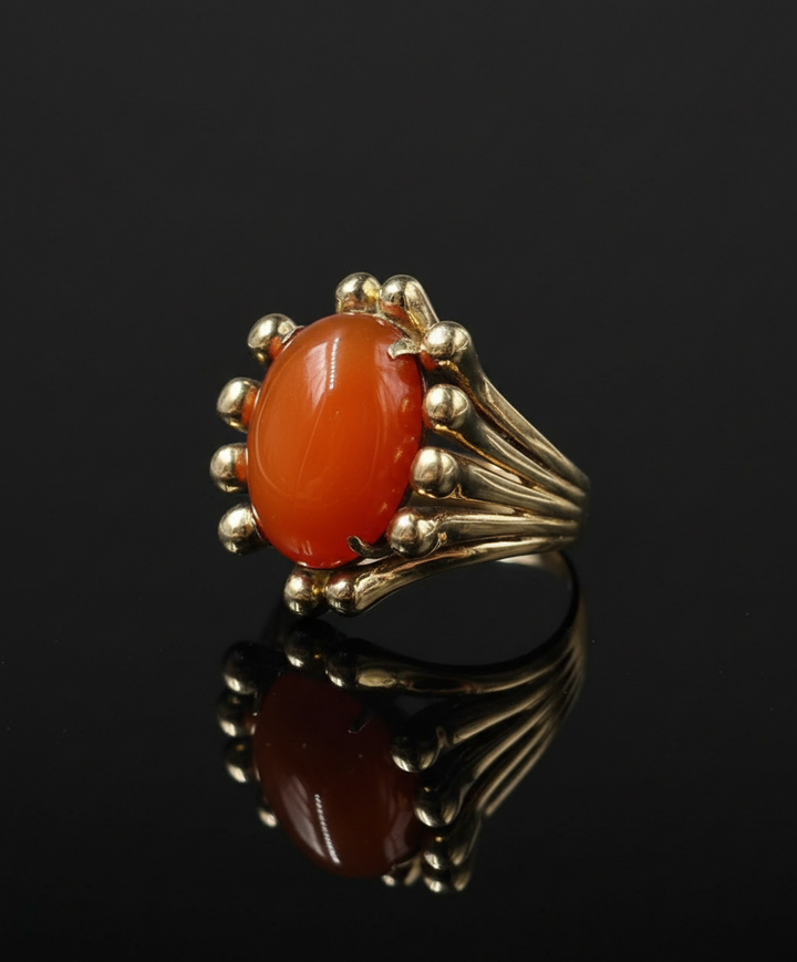 Anello Cornucopia con Corniola