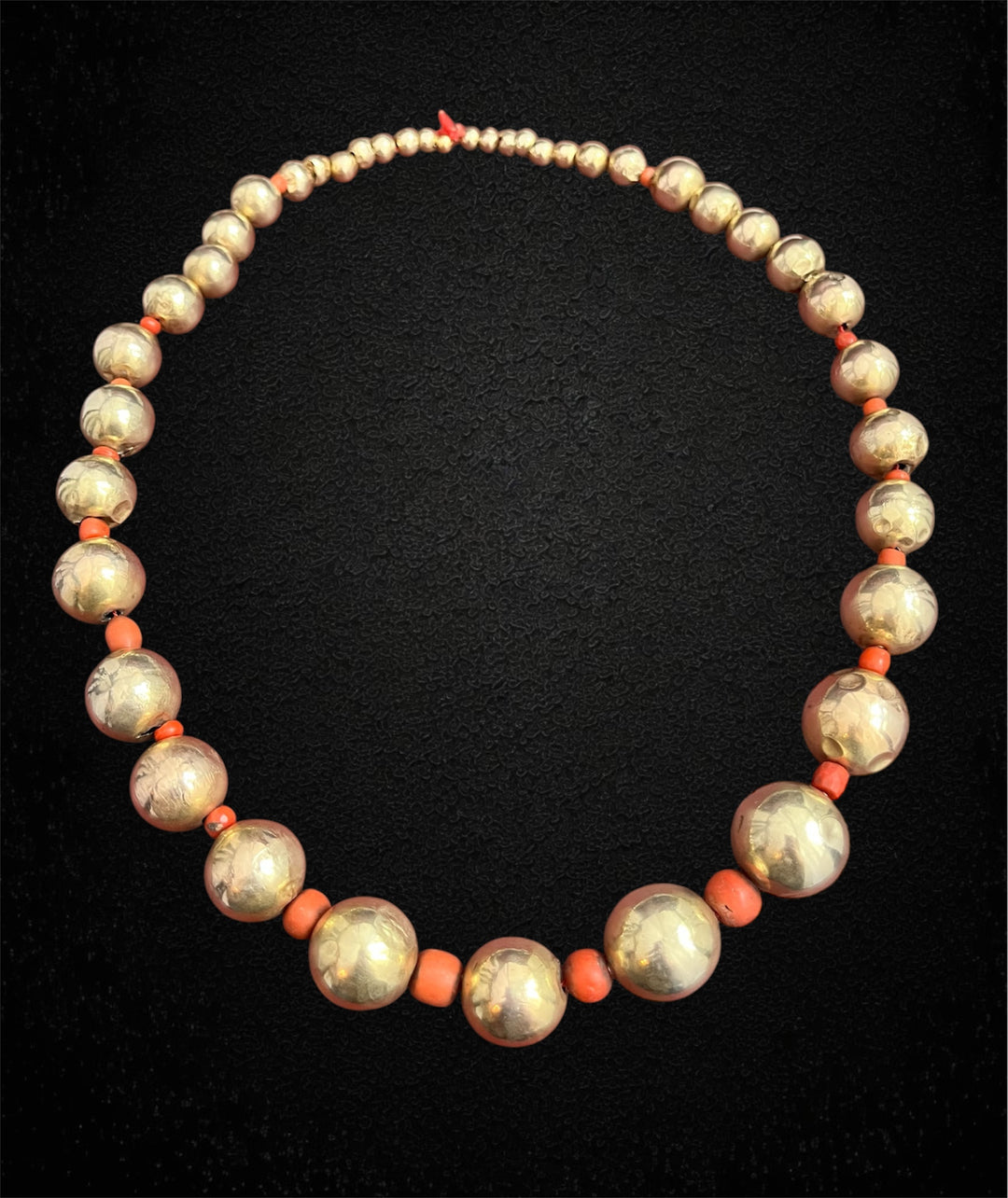 Rarissima collana di "vaghi" veneziani in oro, XVIIIth secolo