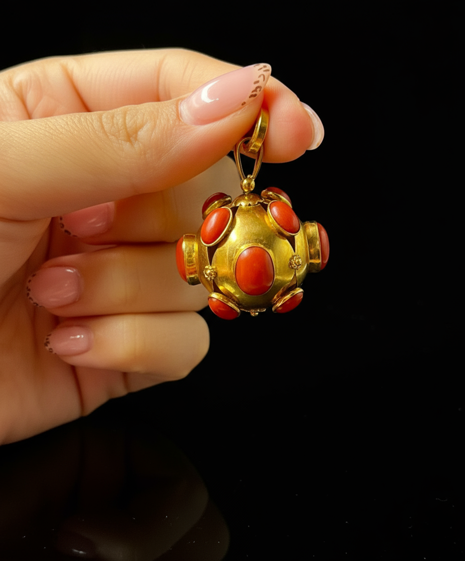 Ciondolo “Mina” con Corallo