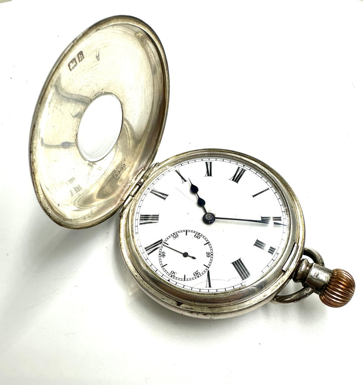 Orologio inglese "occhio di bue" in argento