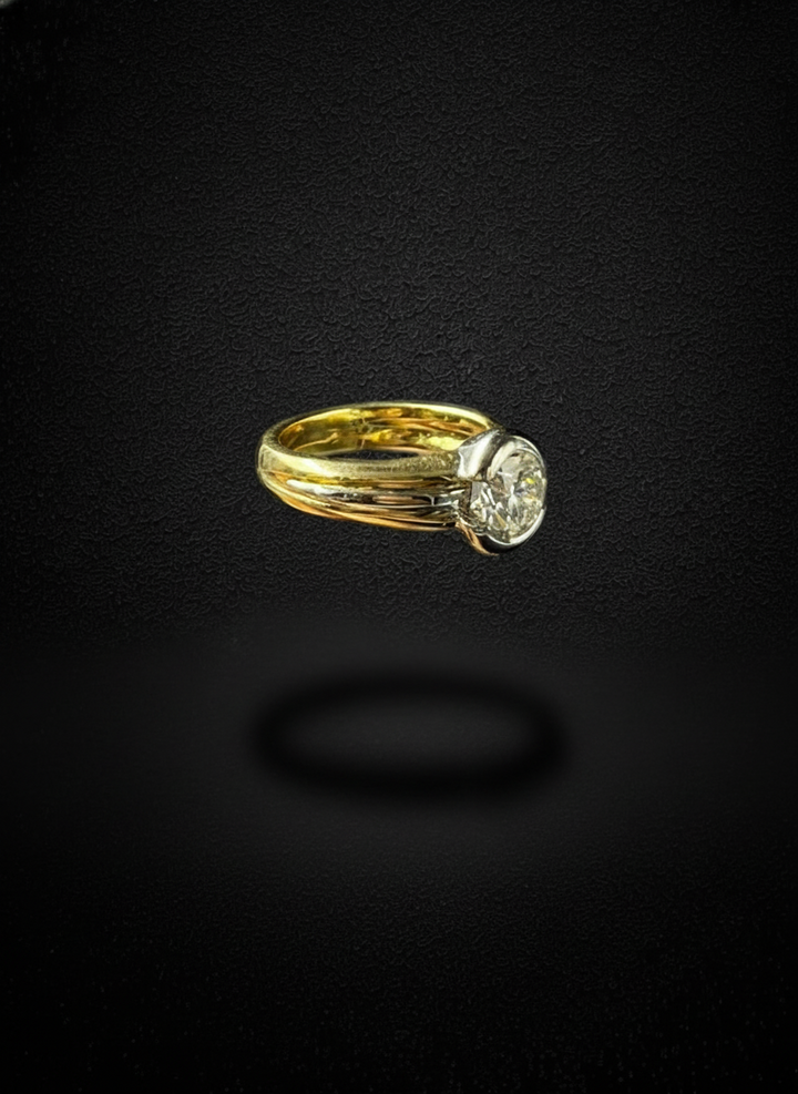 Anello Solitario con Diamante Naturale 1,45 ct
