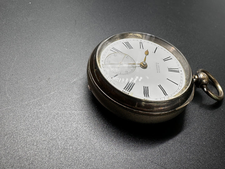 Orologio da tasca in argento – B. Eynon, Narberth – Cassa Chester 1806