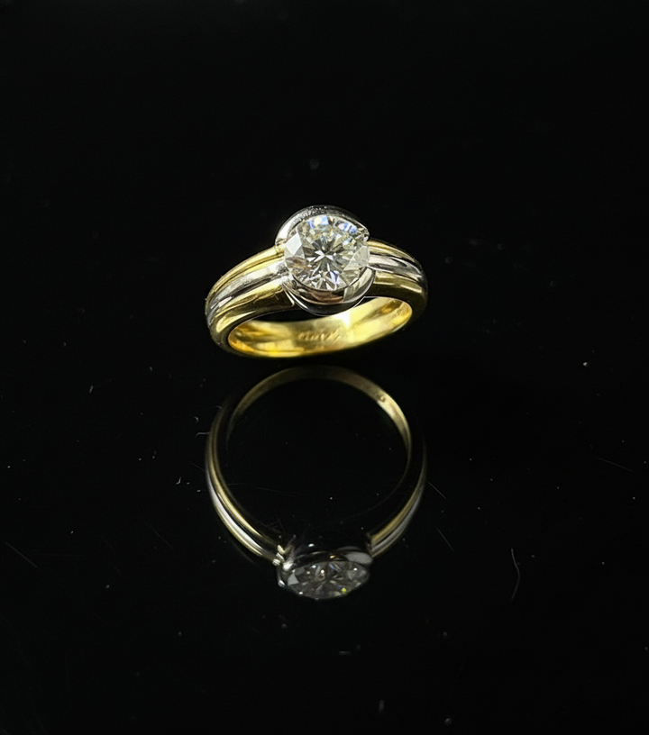 Anello Solitario con Diamante Naturale 1,45 ct