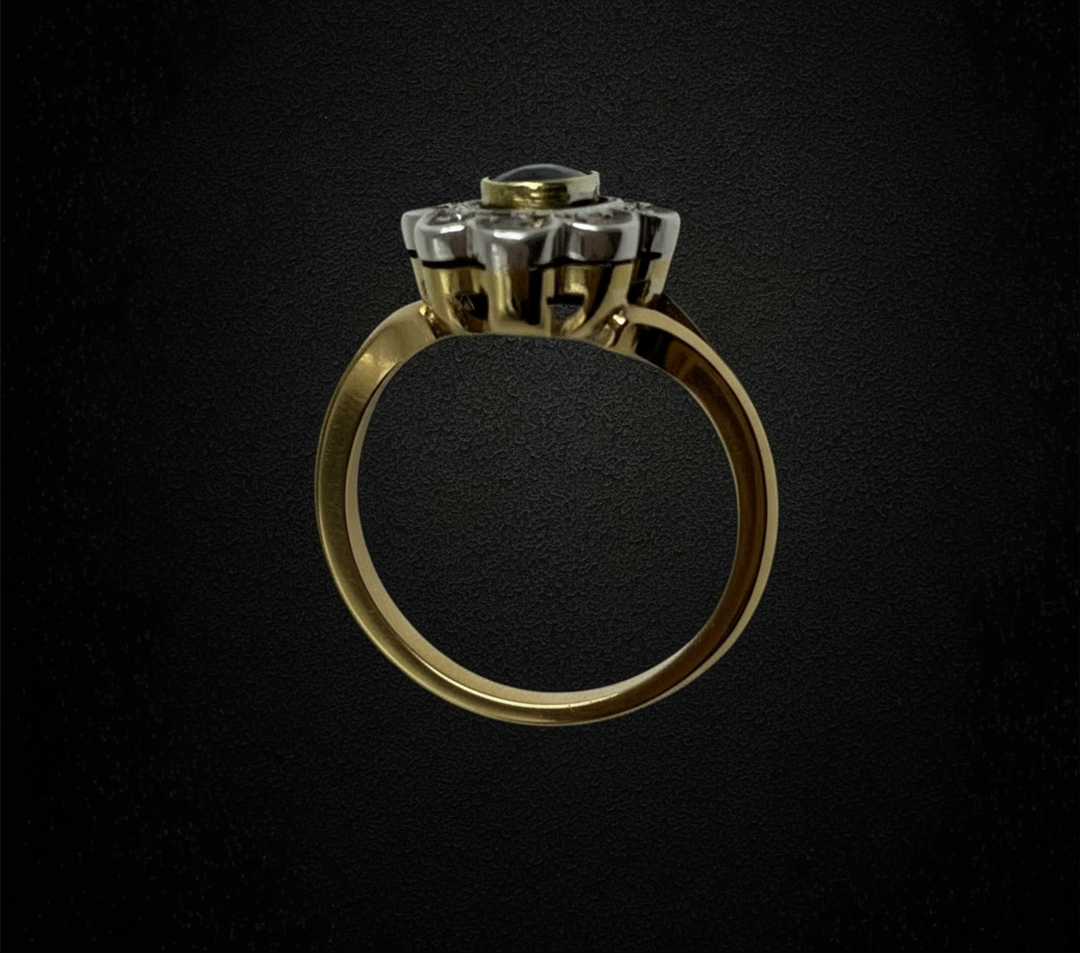 Anello a Margherita con Zaffiro, anni ‘30