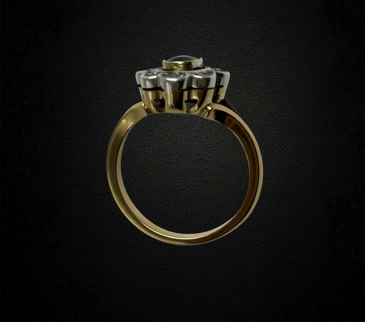 Anello a Margherita con Zaffiro, anni ‘30